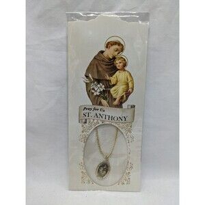 Pray For Us St. Anthony Chain Necklace